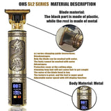 Máquina de cortar cabelo vintage T9, para barba, aparar pelos corporais, máquina de cortar cabelo elétrica para homem de 0 mm.