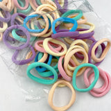 50/100pcs Black Hair Bands Hairband High Elastic Rubber Band Hair Ties Ponytail Holder Scrunchies Accessorie for Women Girls