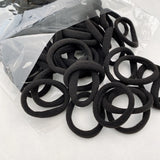 50/100pcs Black Hair Bands Hairband High Elastic Rubber Band Hair Ties Ponytail Holder Scrunchies Accessorie for Women Girls