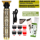 Máquina de cortar cabelo vintage T9, para barba, aparar pelos corporais, máquina de cortar cabelo elétrica para homem de 0 mm.