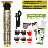 Máquina de cortar cabelo vintage T9, para barba, aparar pelos corporais, máquina de cortar cabelo elétrica para homem de 0 mm.