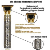 Máquina de cortar cabelo vintage T9, para barba, aparar pelos corporais, máquina de cortar cabelo elétrica para homem de 0 mm.