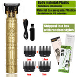 Máquina de cortar cabelo vintage T9, para barba, aparar pelos corporais, máquina de cortar cabelo elétrica para homem de 0 mm.
